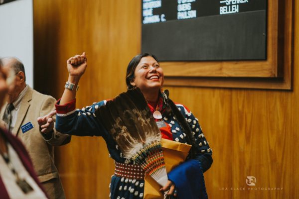 Ruth Buffalo beat the main sponsor of legislation that sought to suppress the Native vote in North Dakota. Photo Credit - Lea Black 