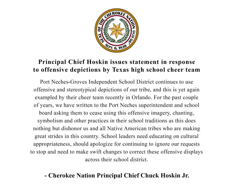 Chief Hoskins Statement