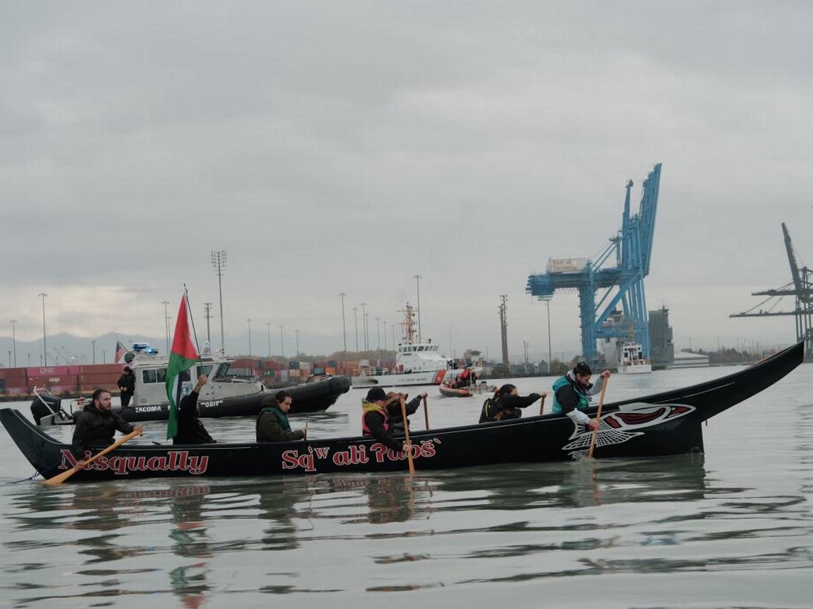 Native ‘water warriors’ took to canoes during recent Port of Tacoma protest. Here’s why