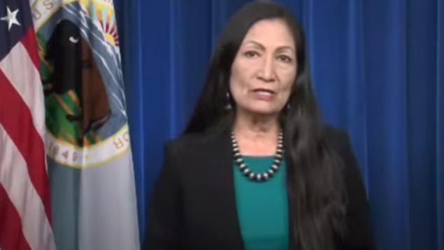 Deb Haaland at NCAI in June 2021 (Screenshot)