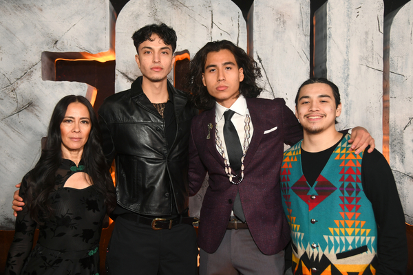 Angelique Midthunder, Kauchani Bratt, Kusem Goodwind, and Devin Sampson Craig attend the Echo Launch Event at Regency Village Theatre in Los Angeles, California on January 08, 2024. (Photo by Alberto E. Rodriguez/Getty Images for Disney)