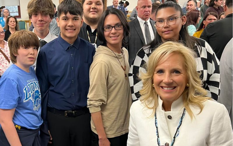 First Lady Jill Biden 'Shows Up' in Indian Country