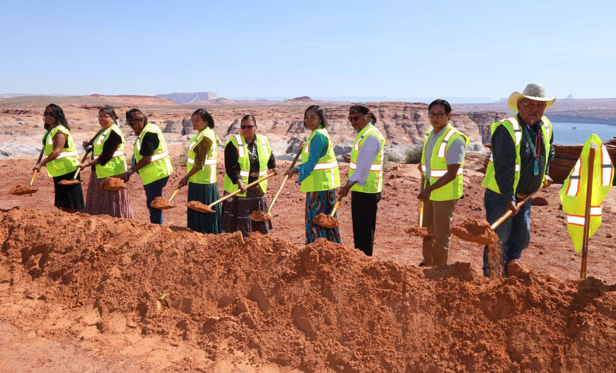 The groundbreaking of the LeChee Water System Improvement Project marked a continued partnership with all stakeholders to bring clean, reliable water to the community. (Photo/Navajo Nation)