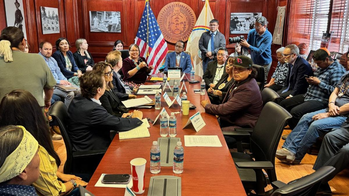 During a Sep. 4 meeting, Speaker Crystalyne Curley advocated for federal support of the Northeastern Arizona Indian Water Rights Settlement Agreement. (Photo/Navajo Nation)