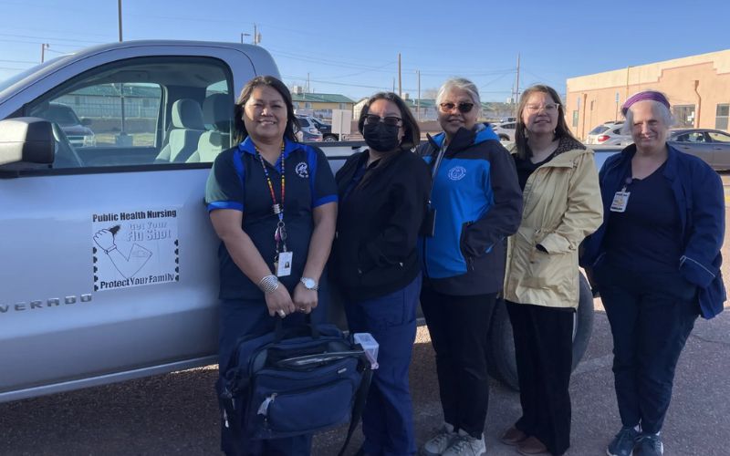 These public health nurses with the Navajo Area Indian Health Service can test and treat patients for syphilis at home. Syphilis infection rates in the Navajo Nation are among the nation’s highest.(NAVAJO AREA INDIAN HEALTH SERVICE)