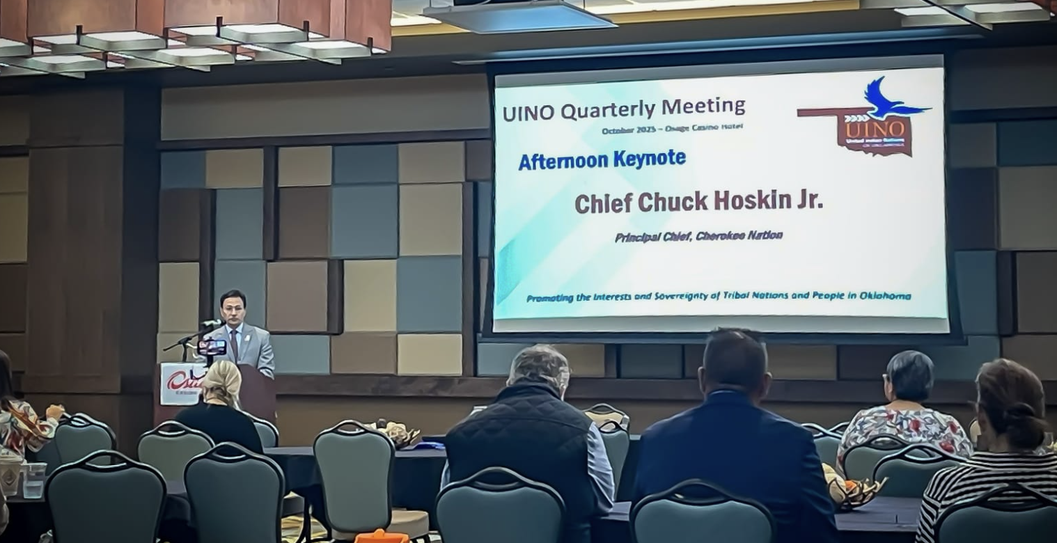 Cherokee Natioin Principal Chief Chuck Hoskin, Jr. (Photo/Native Oklahoma)