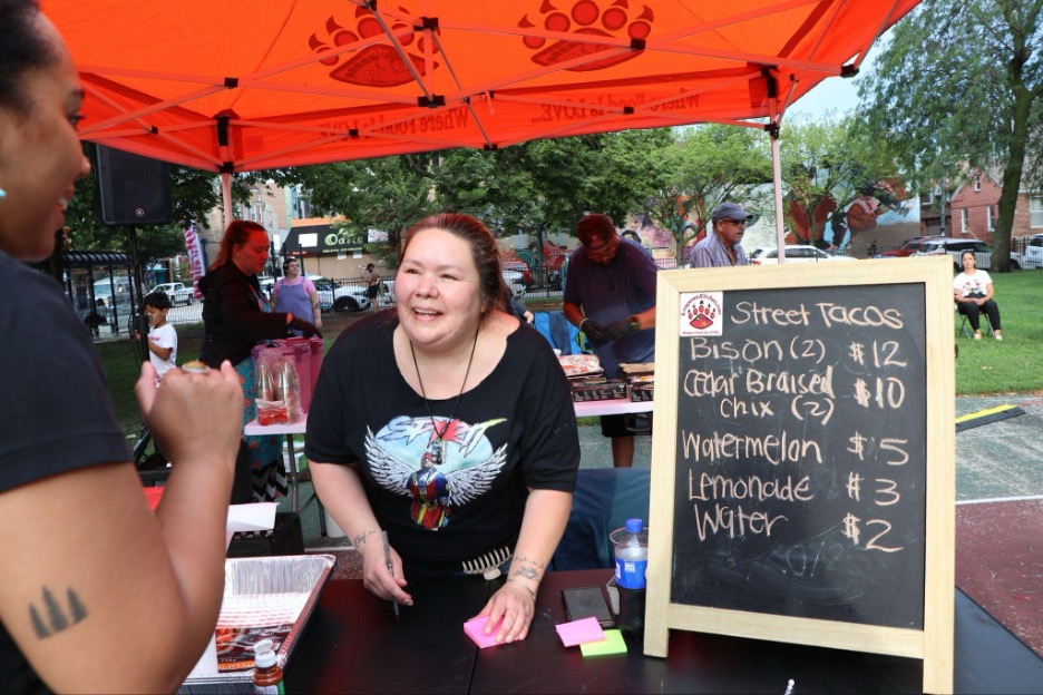 chef jessica walks first