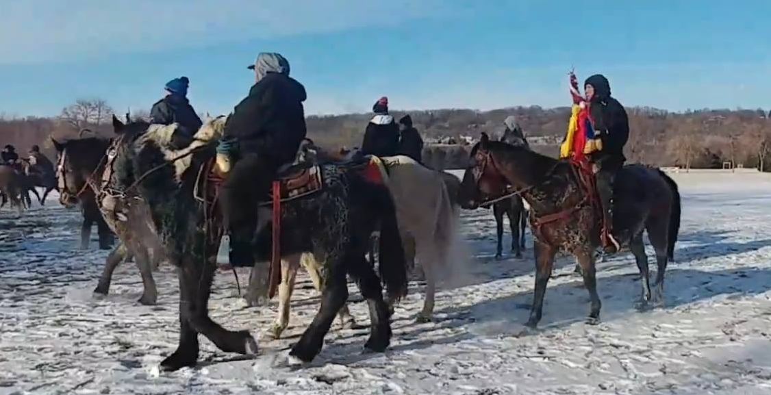 Hundreds attended a ceremony on Tuesday, December, 2017, to remember those executed by orders of President Abraham Lincoln, 155 years ago. 