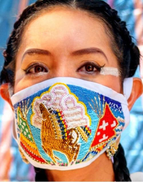 These beaded masks are bringing together a whole new community to find  healing