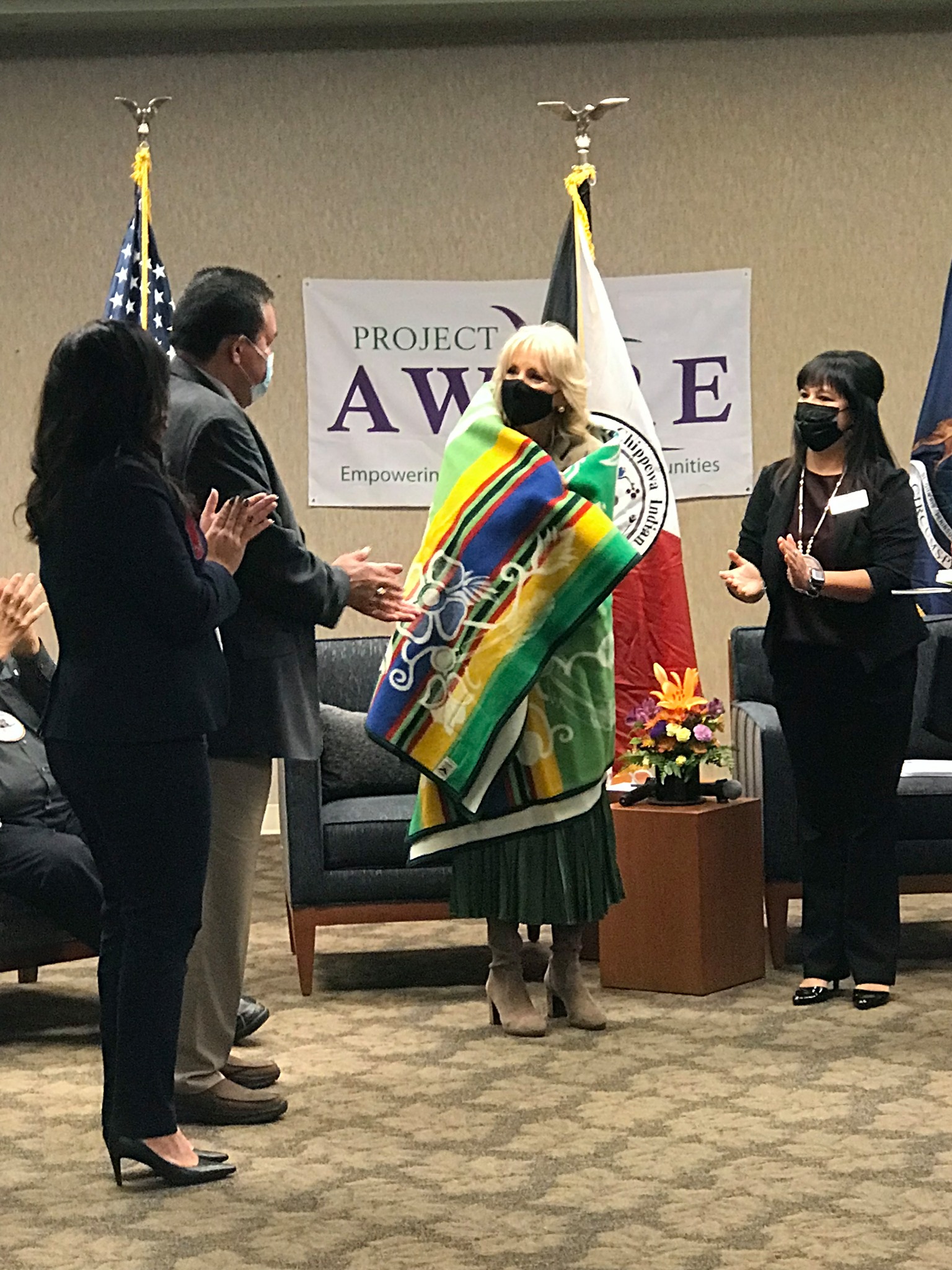 PHOTOS of First Lady Jill Biden s Visit to Saginaw Chippewa Indian