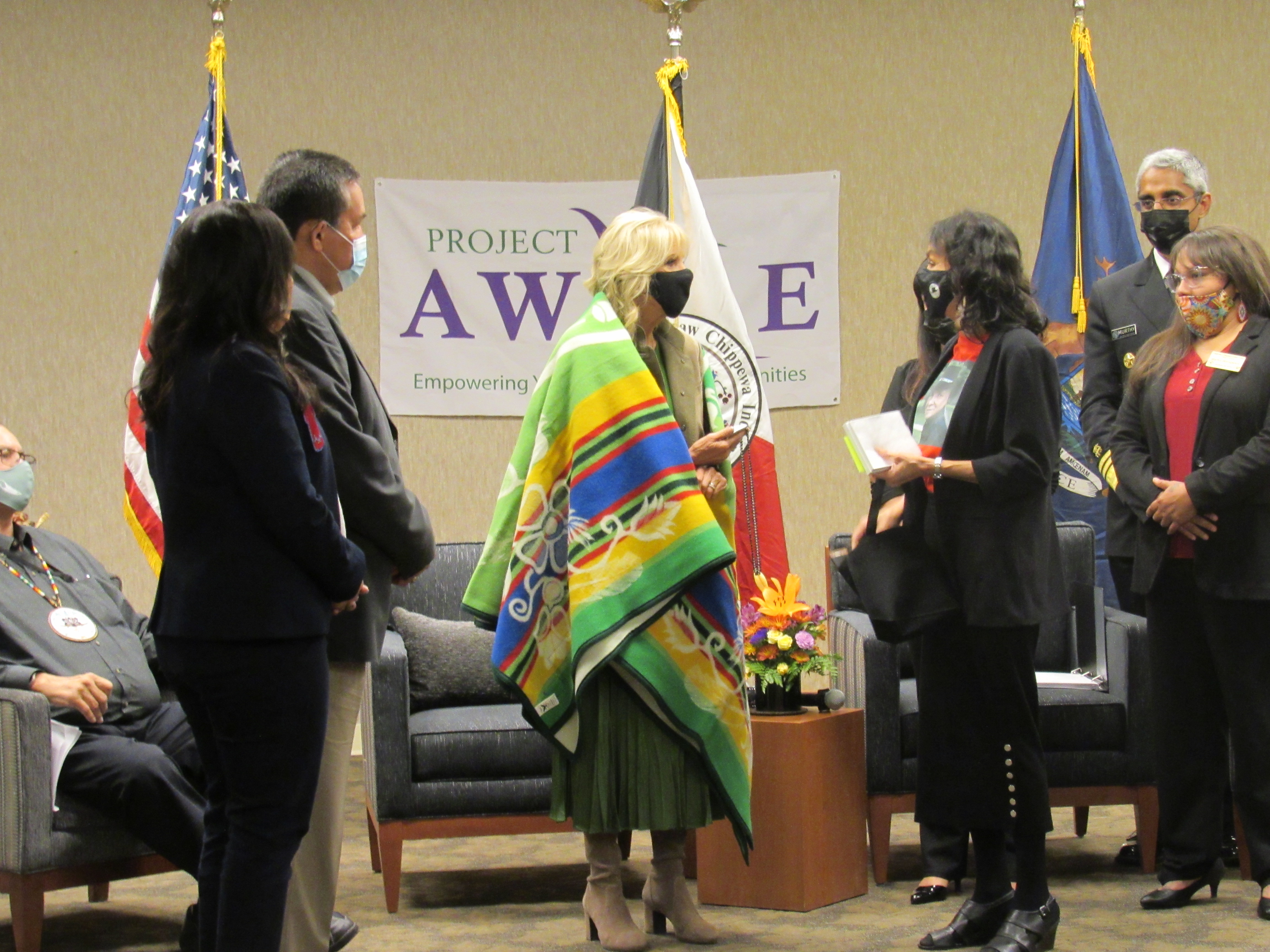 First Lady Biden Hears Success of Project AWARE Which Provides