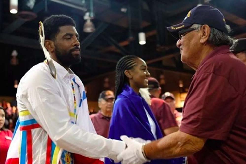Kyrie Irving visits Standing Rock