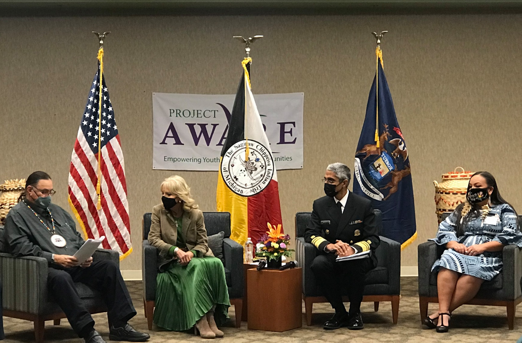 PHOTOS of First Lady Jill Biden s Visit to Saginaw Chippewa Indian