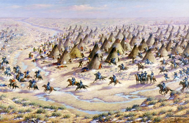 THIS DAY IN HISTORY:  230 Cheyenne & Arapaho Massacred at Sand Creek