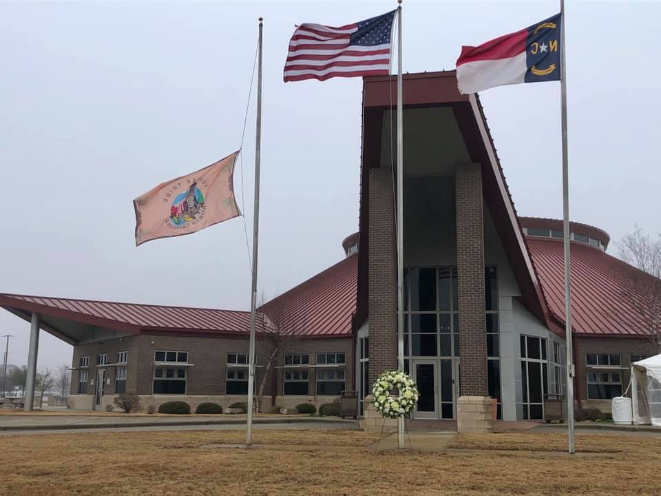 flag at half mast