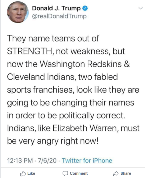 Donald Trump: Cleveland Indians Name Change Is 'Such a Disgrace