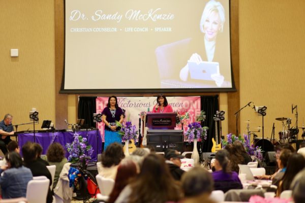 Navajo Nation First Lady Phefelia Nez and Second Lady Dottie Lizer welcome participants tothe “2020 Heart to Heart: Victorious Women – Healing of the Heart and Mind” conference on Feb. 1,2020 at the Twin Arrows Navajo Casino Resort in Leupp, Ariz.