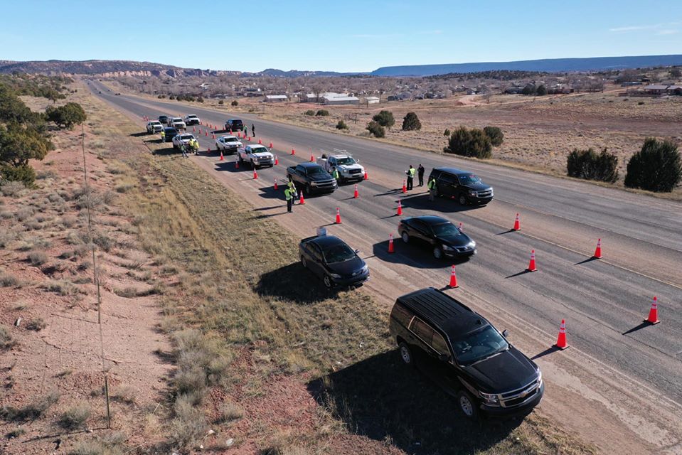 Cars being over on Navajo Nation and told to go home.