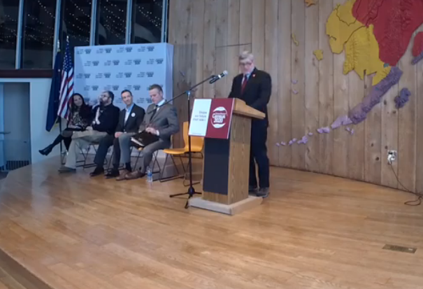 Census Bureau Director Steven Dillingham speaking at Friday's press conference to kick-off census count. Photo via Livestream.