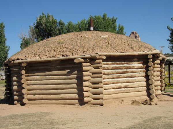 Hogans are used for prayer by traditionalists on the Navajo Nation. Native News Online photograph by Levi Rickert