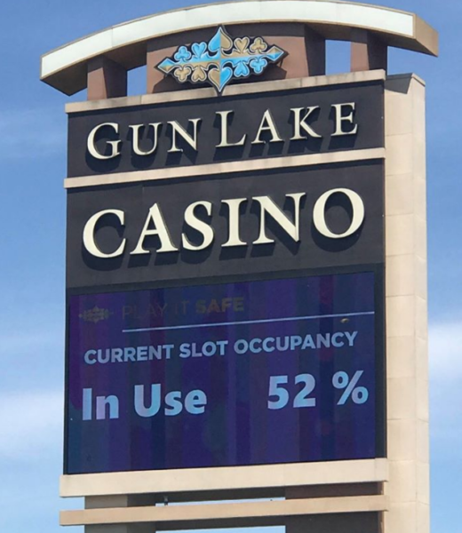 closest hotel to gun lake casino