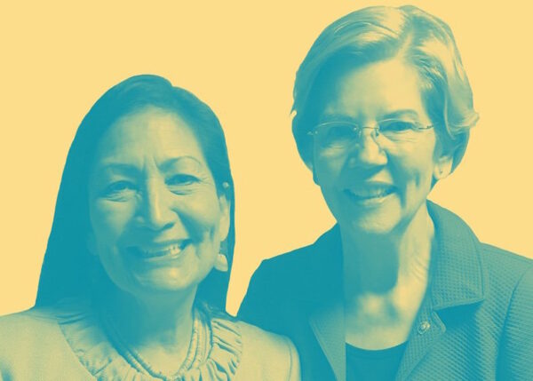 Rep. Deb Haaland and Sen. Elizabeth Warren are call out the federal government's response to COVID-19 in Indian Country. (Photo: Haaland Twitter account.)
