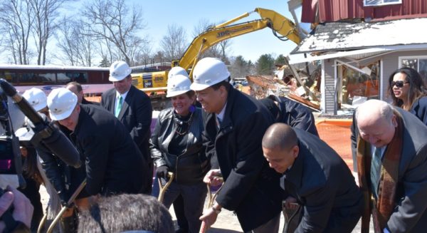 The Mashpee Wampanoags broke ground on the First Light Resort & Casino on April 6, 2016.