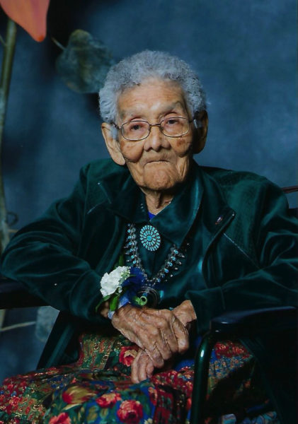 Sophie Yazzie was 105-years-old when she passed away on Saturday, Jan. 25, 2020. Photo courtesy of the Navajo Nation