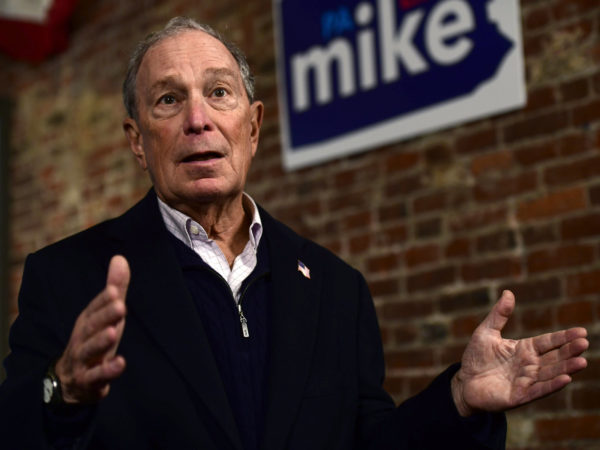 As presidential candidate, former New York City Mayor Michael Bloomberg has had to do a lot of explaining about past actions and statements. NPR photo