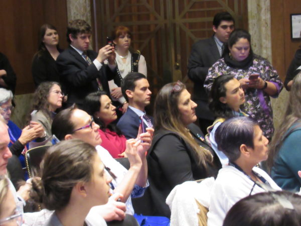 The Capitol Hill briefing entitled, "Moving Ahead to Increase the Safety of American Indian and Alaska Native Women" drew a large crowd. Native News Online photographs by Levi Rickert