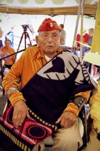 Navadjo Code Talker Joe Vandever Sr. passed away on Friday at age 96. (Photo courtesy of Navajo Nation)