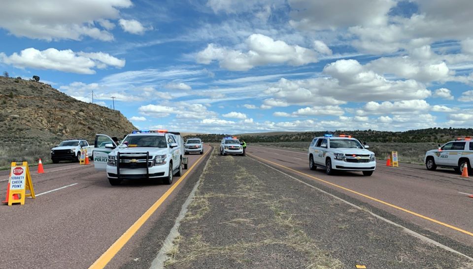 The Navajo Police Department issued 179 citations during the second 57-hour weekend curfew, Photo courtesy of the Navajo Police Department.