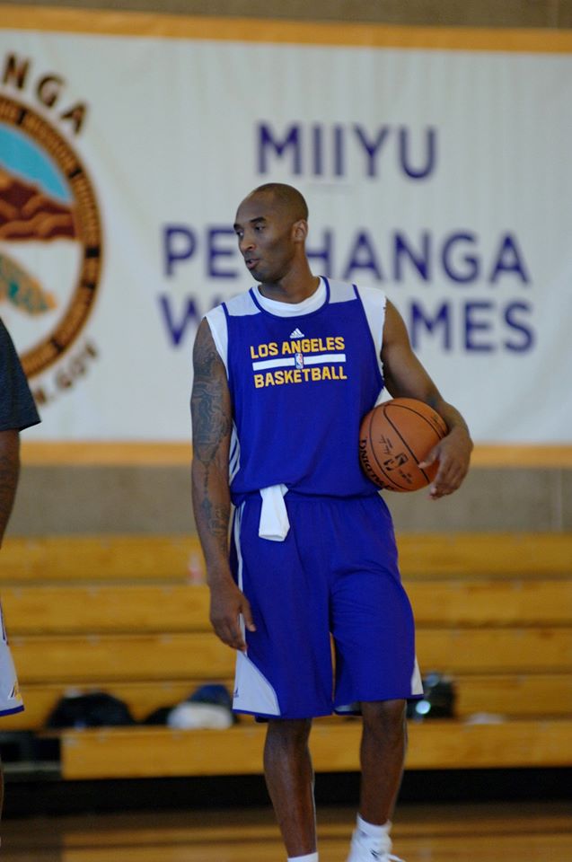 Kobe Bryant with Los Angeles Lakers at the tribally-owned Pechanga Recreation Center