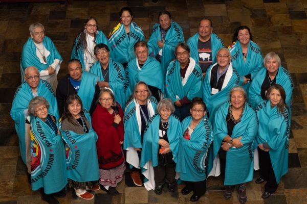  Indian boarding school survivors who attended the Second Annual Boarding School Healing Conference: Honoring Native Survivance in Tulalip, Washington, in November 2019.