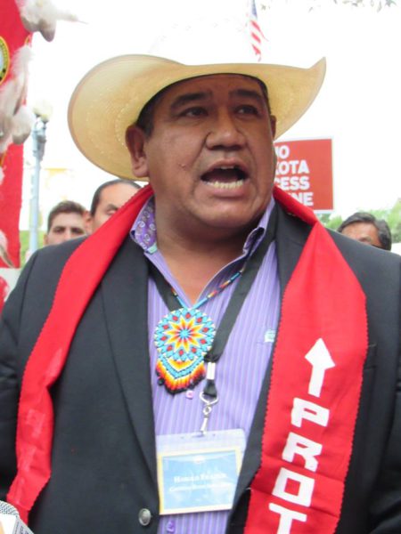 Cheyenne River Sioux Tribal Chairman Harold Frazier in Washington after White House Tribal Nations Conference. Native News Online photo by Levi Rickert