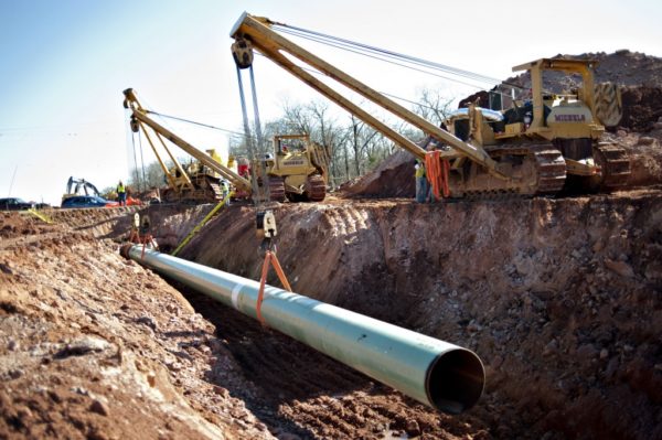 The Canadian firm behind the controversial Keystone XL oil pipeline announced plans move forward with the project, even as environmental groups and tribal nations continue to fight its construction. (File photo.)
