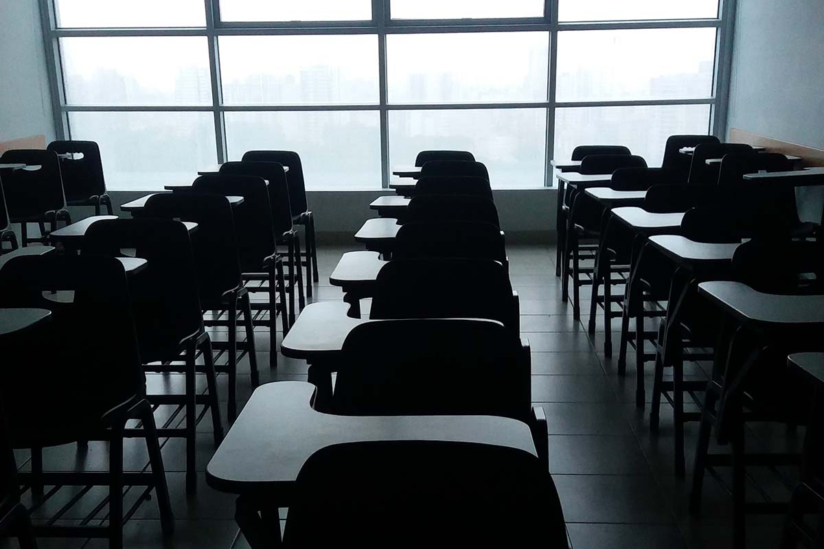 empty classroom