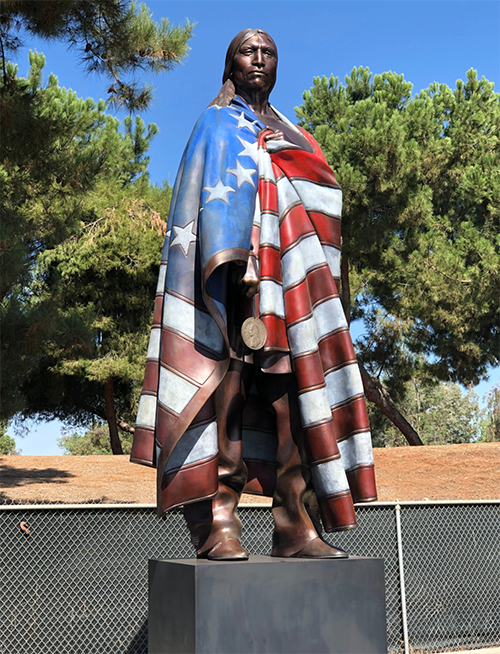 native veteran statue