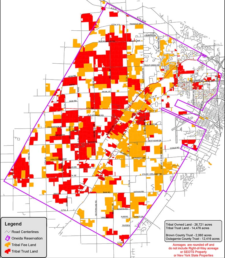 oneida nation map