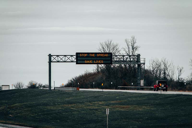 Save Lives highway sign