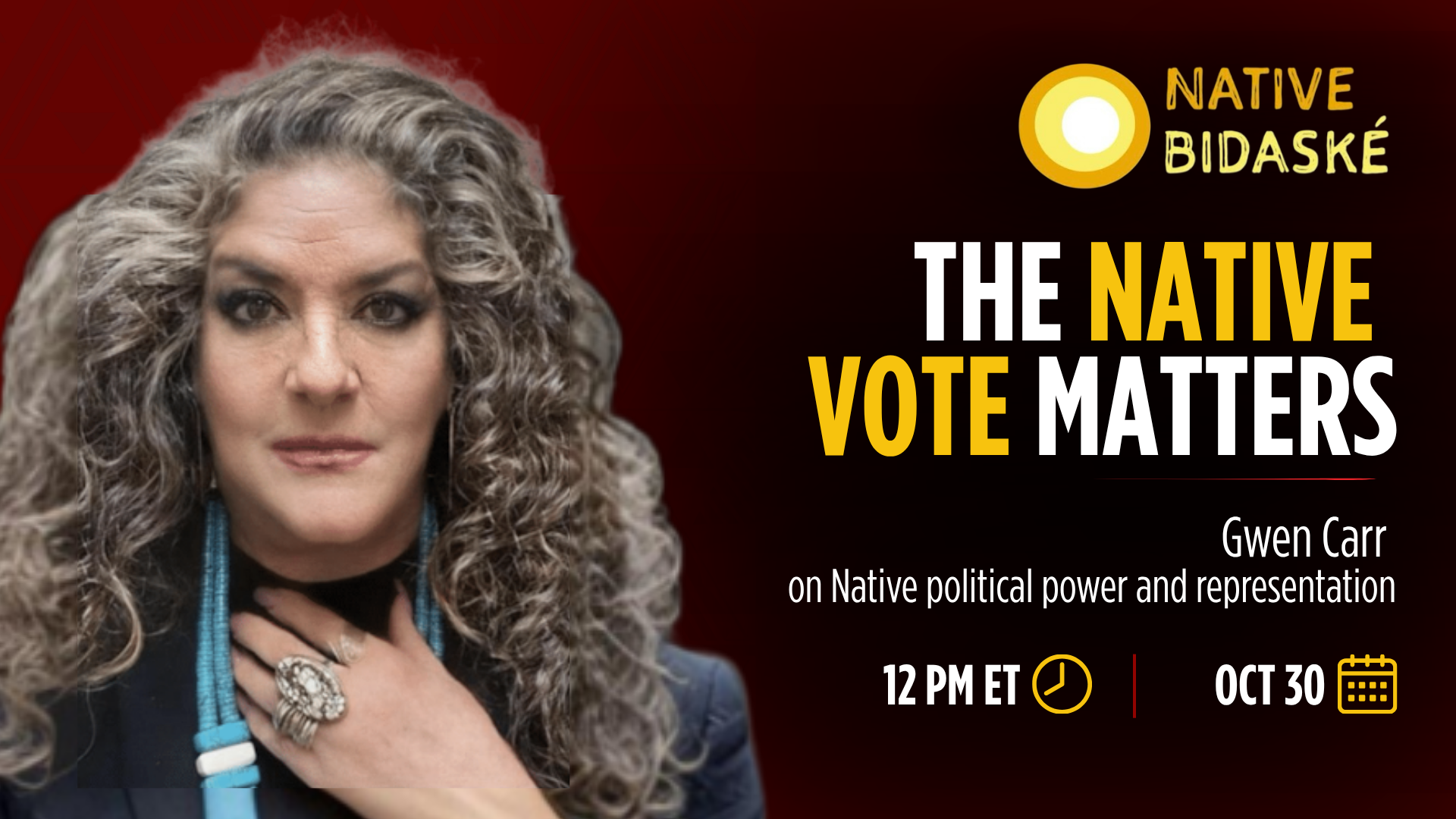 Upcoming Native Bidaské: Native Political Representation and the 2026 Midterm Elections with Gwen Carr